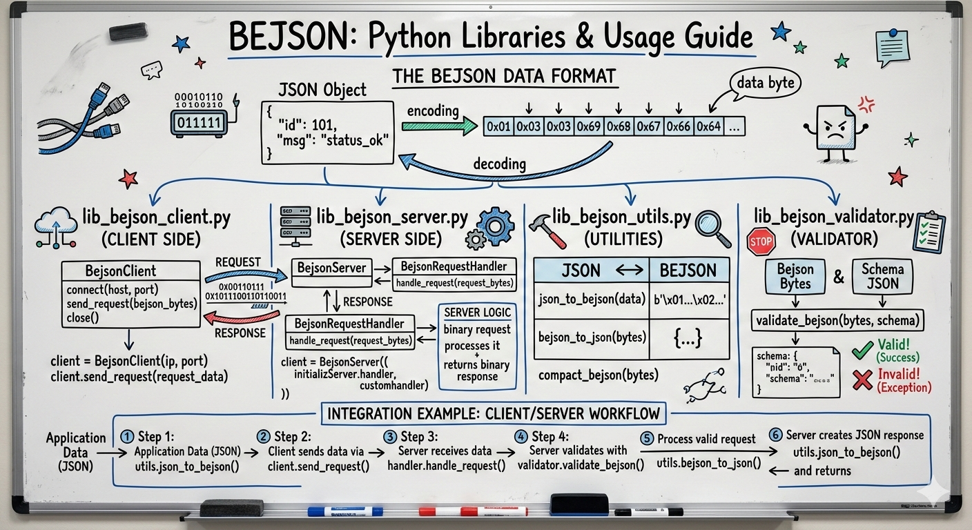 BEJSON Python Libraries Usage